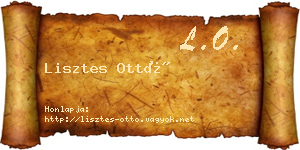 Lisztes Ottó névjegykártya